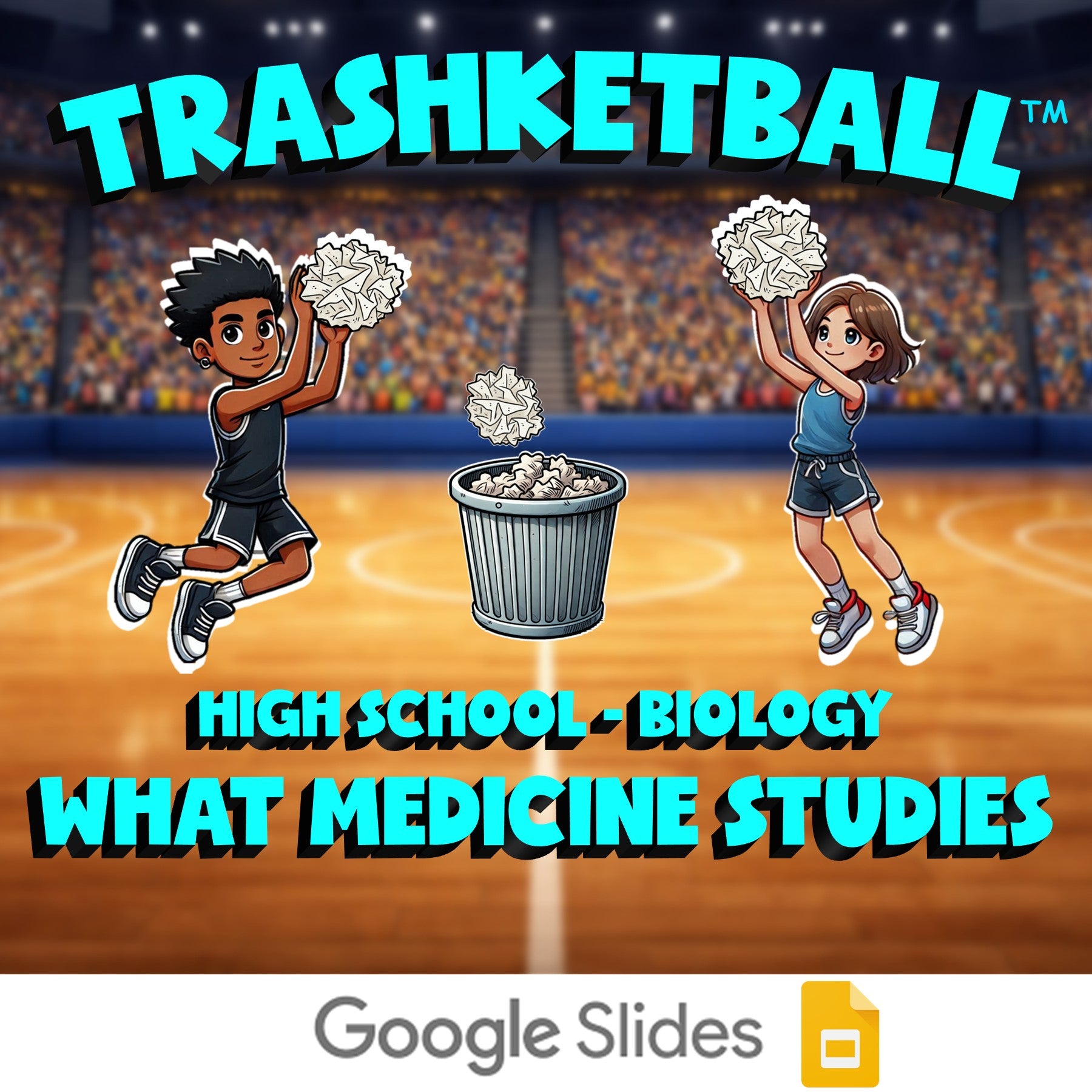 What Medicine Studies TRASHKETBALL Science Game - No Prep Biology Review