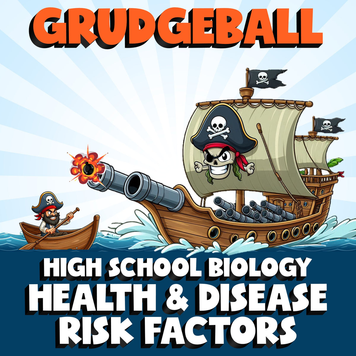 Health & Disease Risk Factors GRUDGEBALL Science Game - No Prep Biology Review