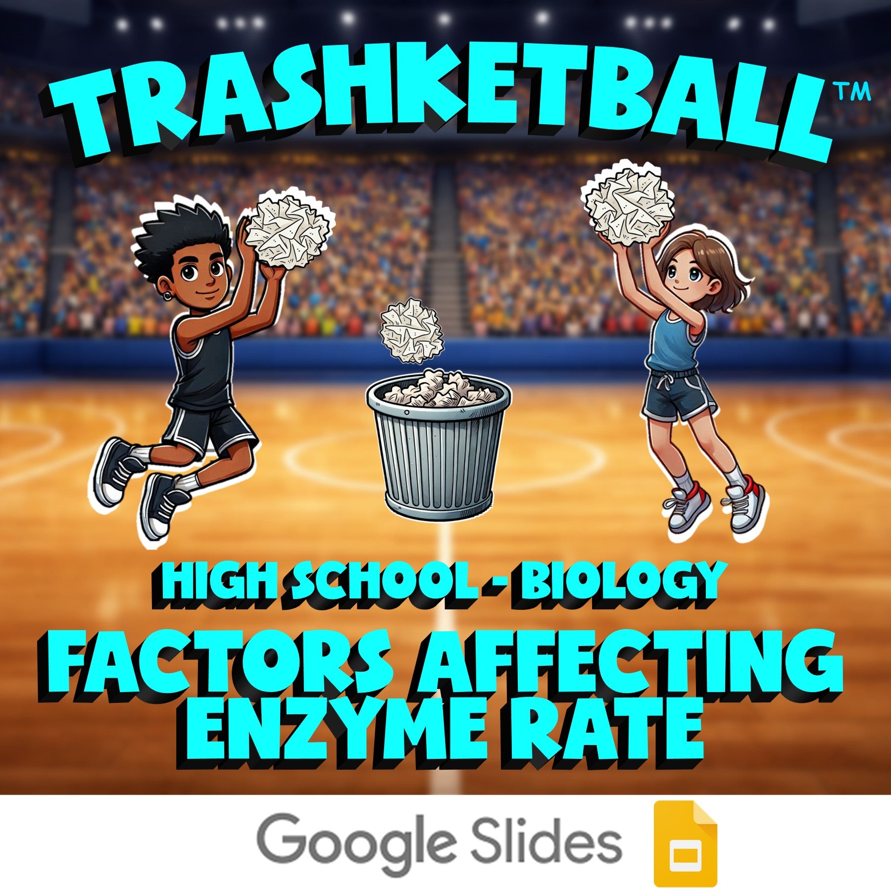 Factors Affecting Enzyme Rate TRASHKETBALL Science Game - No Prep Biology Review