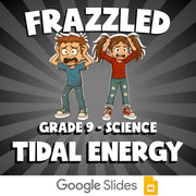 Tidal Energy FRAZZLED Science Game - No Prep Grade 9 Review Activity