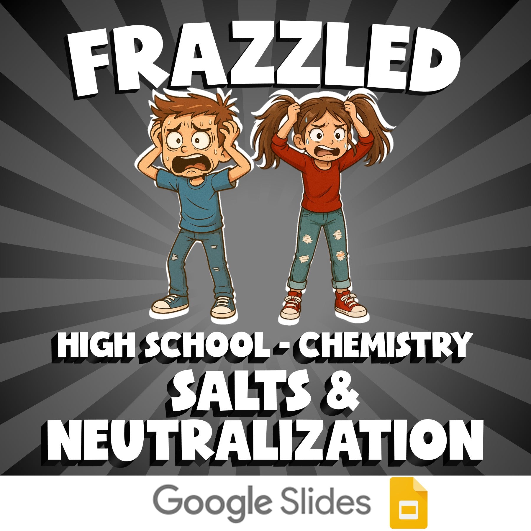 Salts & Neutralization FRAZZLED Science Game - No Prep Chemistry Review Activity