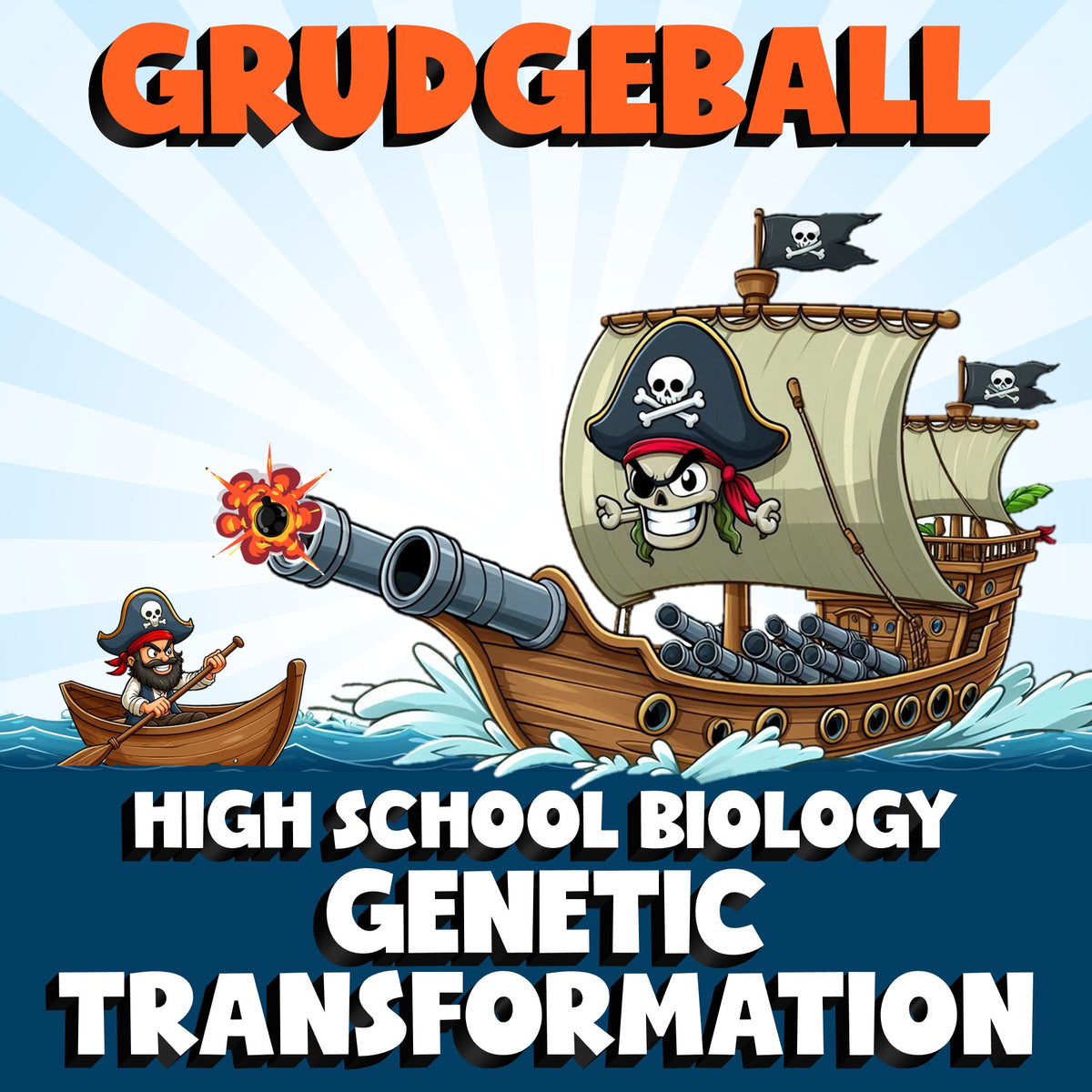 Genetic Transformation GRUDGEBALL Science Game - No Prep Biology Review Activity