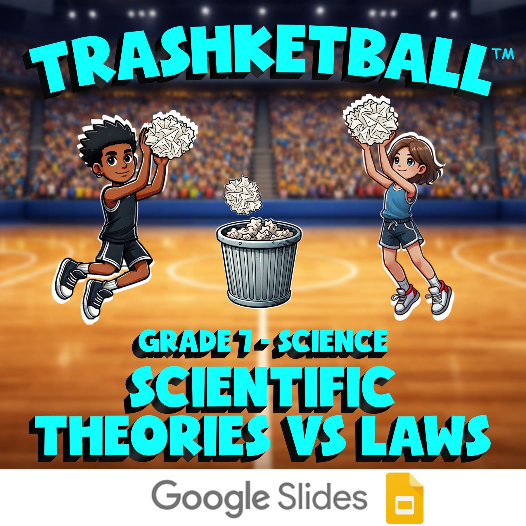 Scientific Theories vs Laws TRASHKETBALL Science Game - No Prep Grade 7 Review