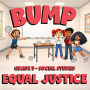 Equal Justice BUMP Socials Game - No Prep Grade 5 Review Activity