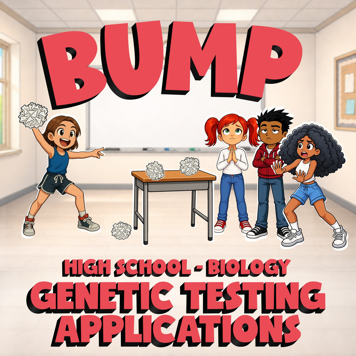 Genetic Testing Applications BUMP Science Game - No Prep Biology Review Activity