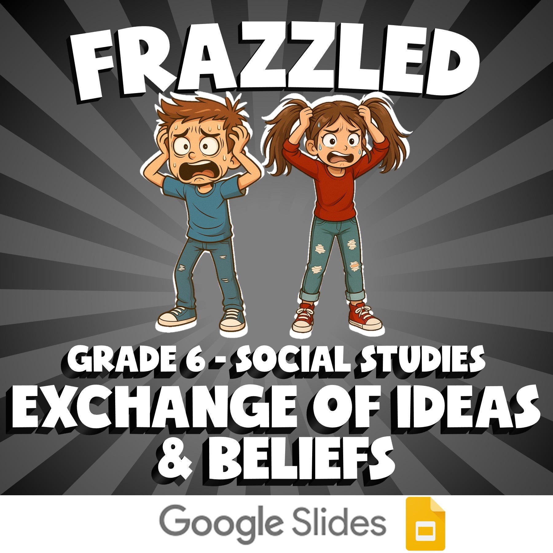 Exchange of Ideas & Beliefs FRAZZLED Socials Game - No Prep Grade 6 Review