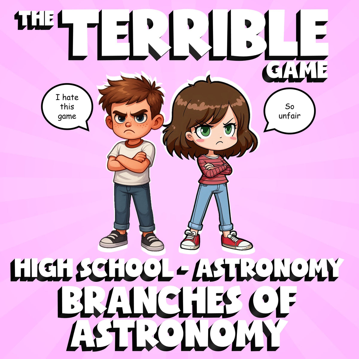 Branches of Astronomy THE TERRIBLE GAME - No Prep Astronomy Science Review