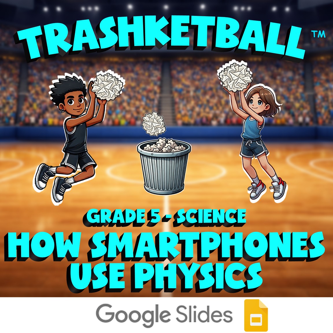 How Smartphones Use Physics TRASHKETBALL Science Game - No Prep Grade 5 Review