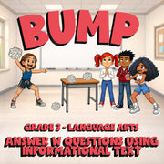 Answer W Questions Using Informational Text BUMP ELA Game - No Prep Grade 3
