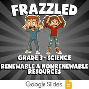 Renewable & Nonrenewable Resources FRAZZLED Science Game - No Prep Grade 3