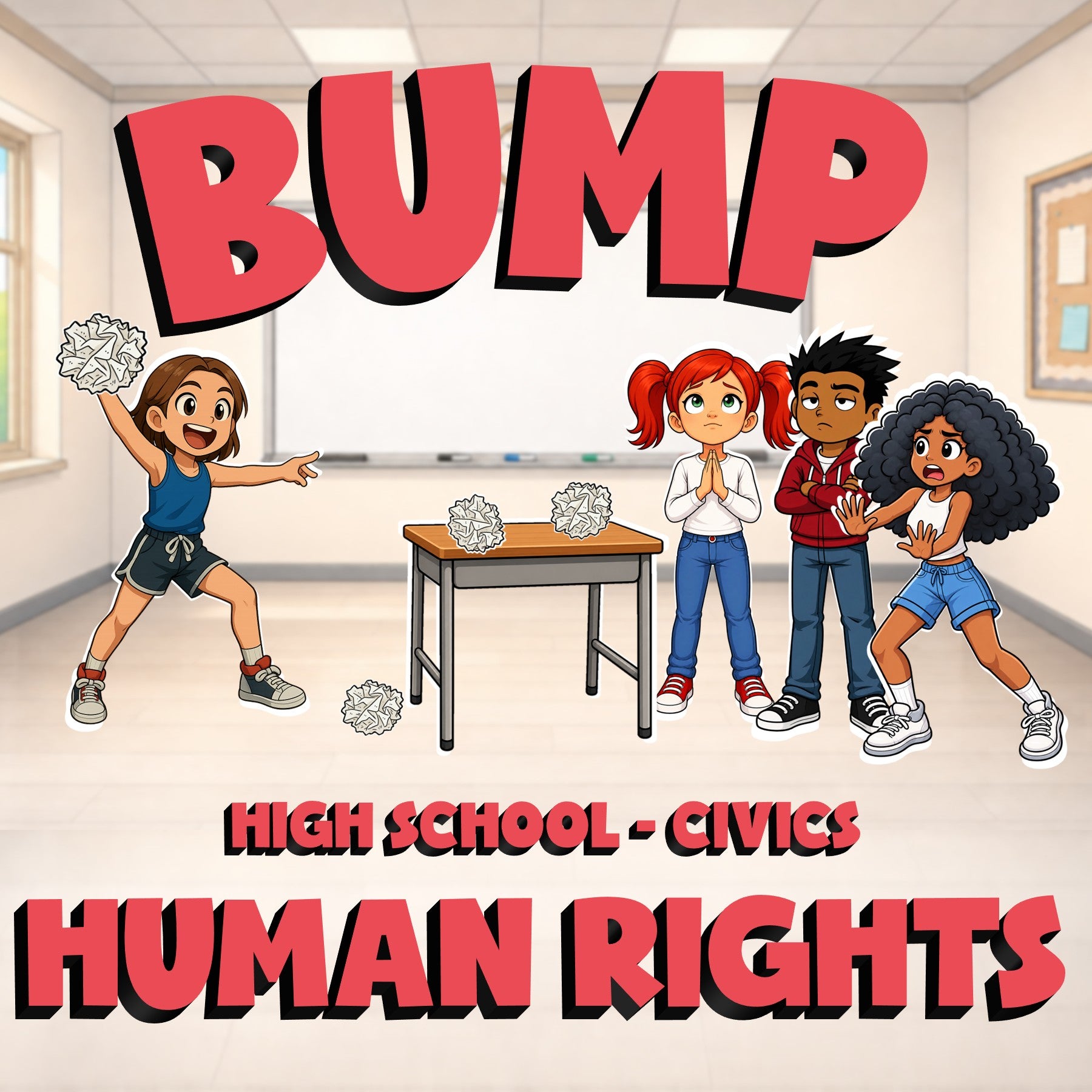 Human Rights BUMP Civics Game - No Prep Review Activity