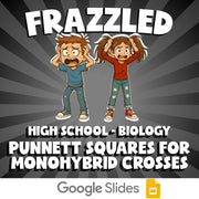 Punnett Squares for Monohybrid Crosses FRAZZLED Science Game - No Prep Biology