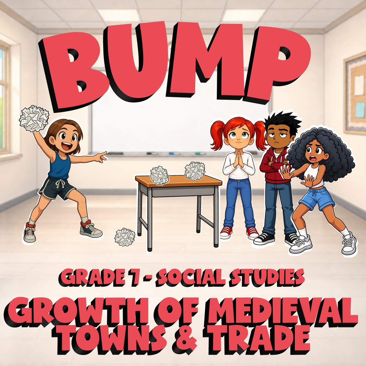 Growth of Medieval Towns & Trade BUMP Socials Game - No Prep Grade 7 Review