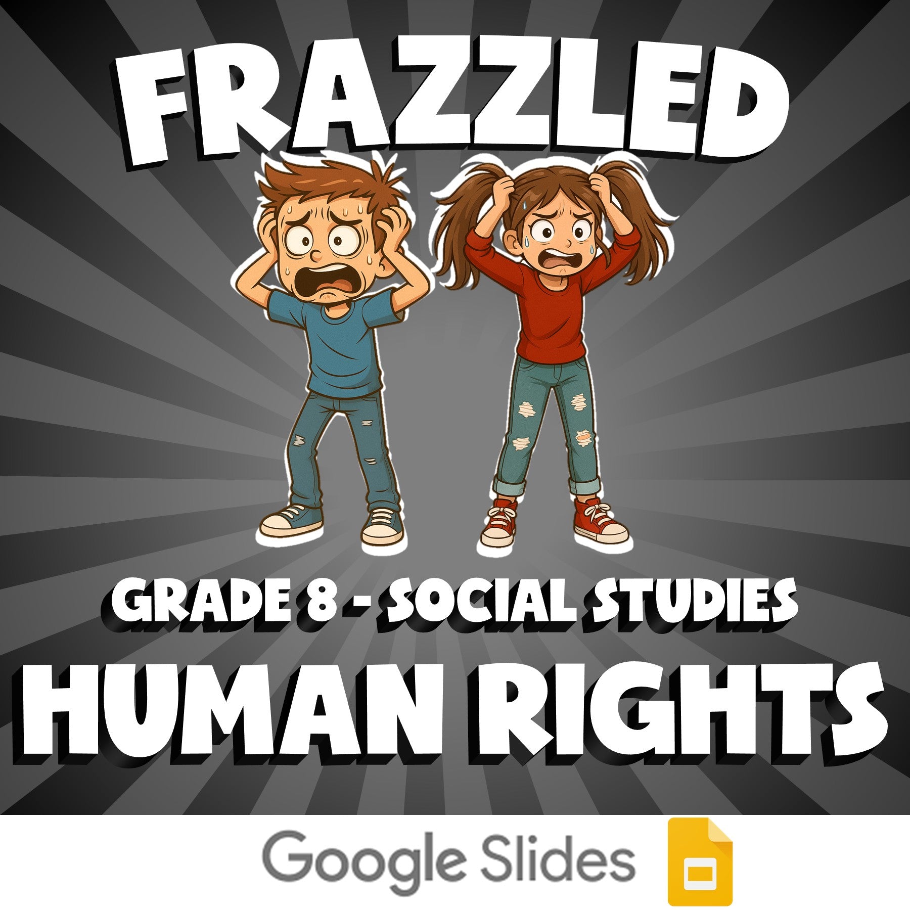 Human Rights FRAZZLED Socials Game - No Prep Grade 8 Review Activity