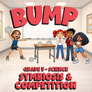Symbiosis & Competition BUMP Science Game - No Prep Grade 5 Review Activity