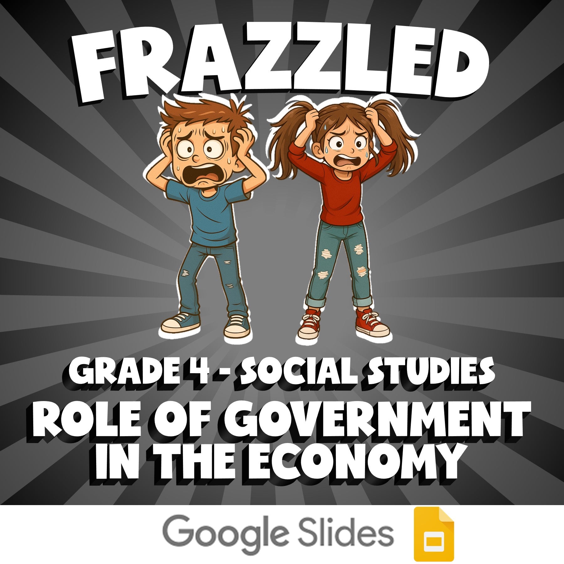 Role of Government in the Economy FRAZZLED Socials Game - No Prep Grade 4 Review