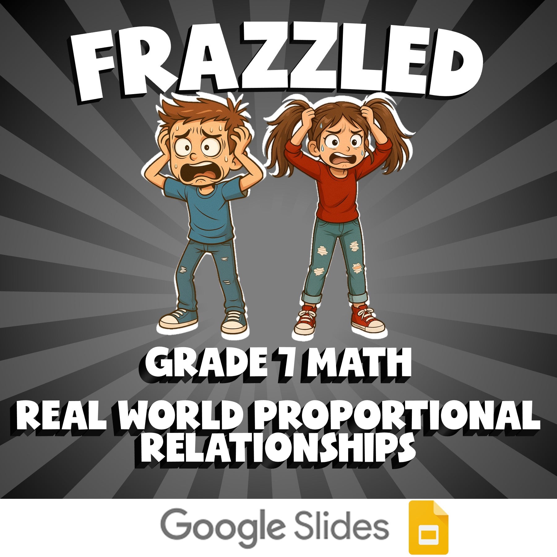 Real World Proportional Relationships FRAZZLED Math Game - No Prep Grade 7