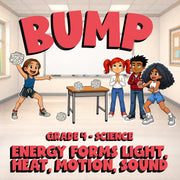 Energy Forms Light, Heat, Motion, Sound BUMP Science Game - No Prep Grade 4
