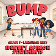 Identify Opinion Statements BUMP ELA Game - No Prep Grade 3 Review Activity