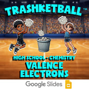 Valence Electrons TRASHKETBALL Science Game - No Prep Chemistry Review Activity