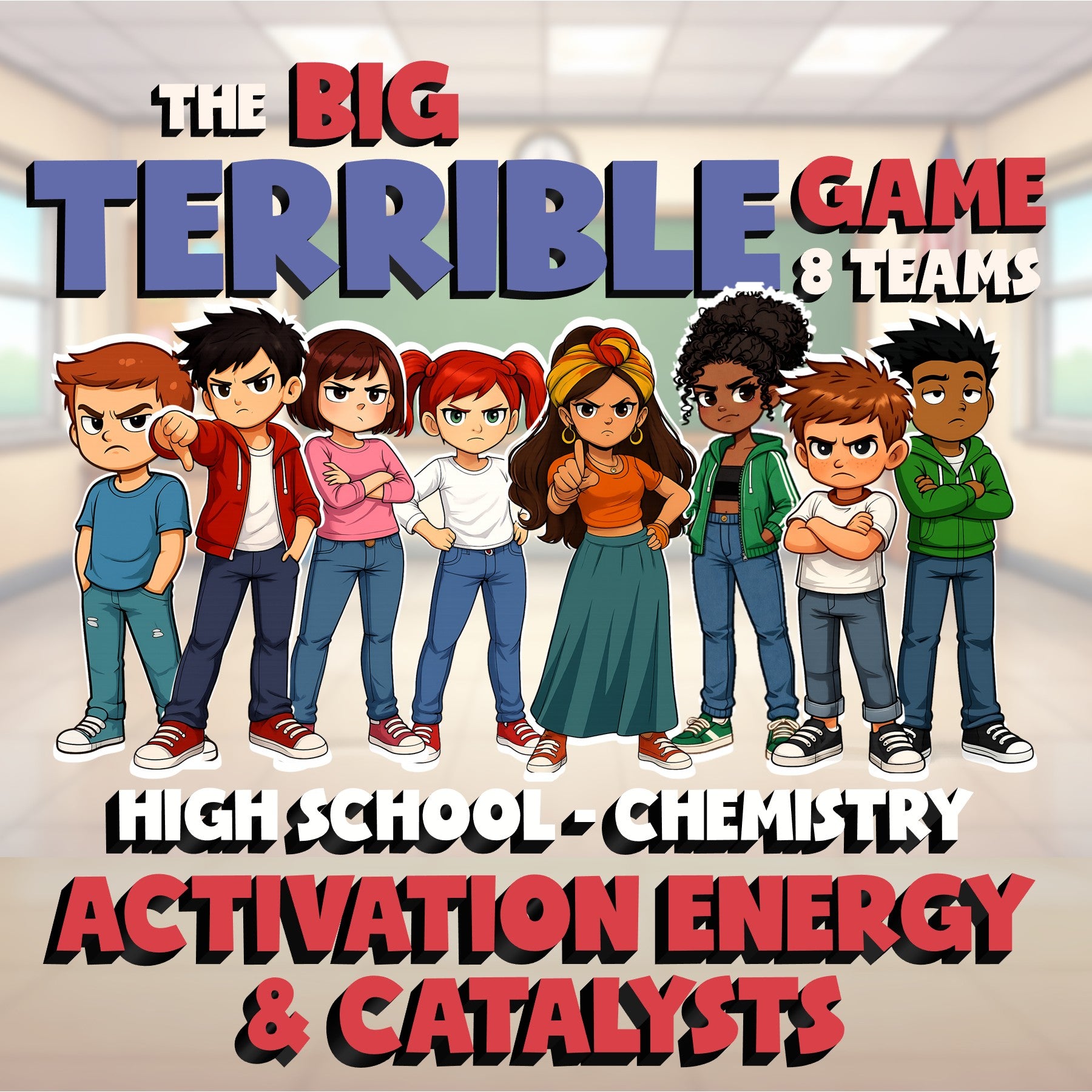 Activation Energy & Catalysts BIG TERRIBLE GAME - Chemistry Science Review