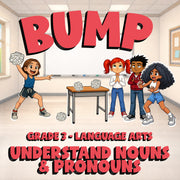 Understand Nouns & Pronouns BUMP ELA Game - No Prep Grade 3 Review Activity