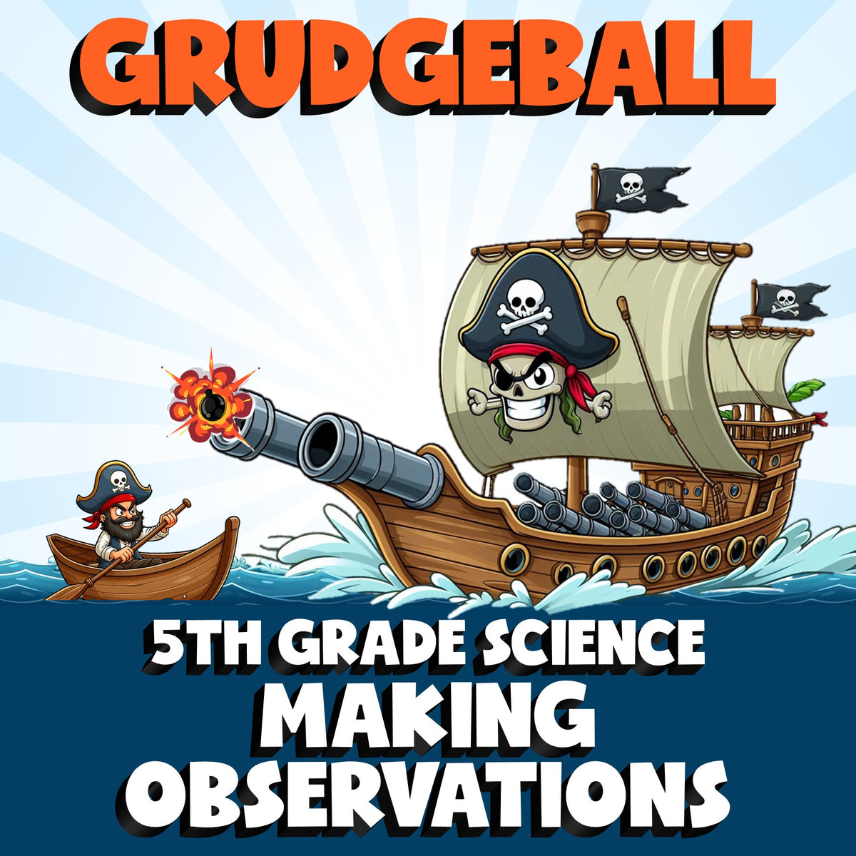 Making Observations GRUDGEBALL Science Game - No Prep Grade 5 Review Activity