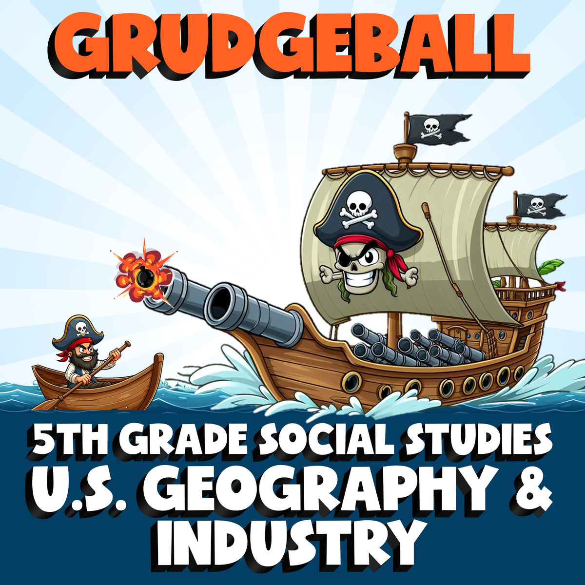 U.S. Geography & Industry GRUDGEBALL Socials Game - No Prep Grade 5 Review
