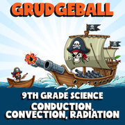 Conduction, Convection, Radiation GRUDGEBALL Science Game - No Prep Grade 9