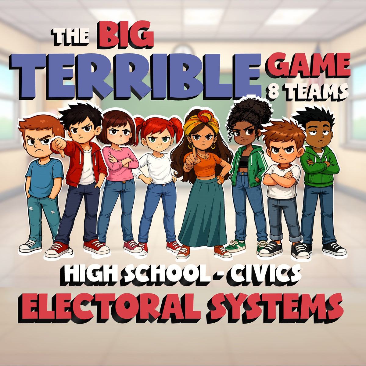 Electoral Systems BIG TERRIBLE GAME - No Prep Civics Review Activity