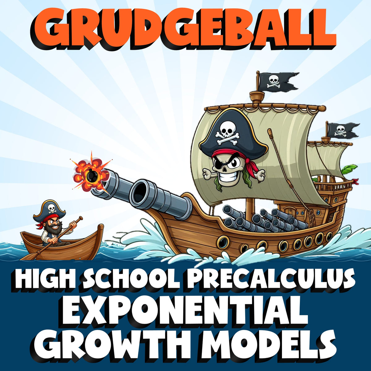 Exponential Growth Models GRUDGEBALL Math Game - No Prep PreCalculus Review