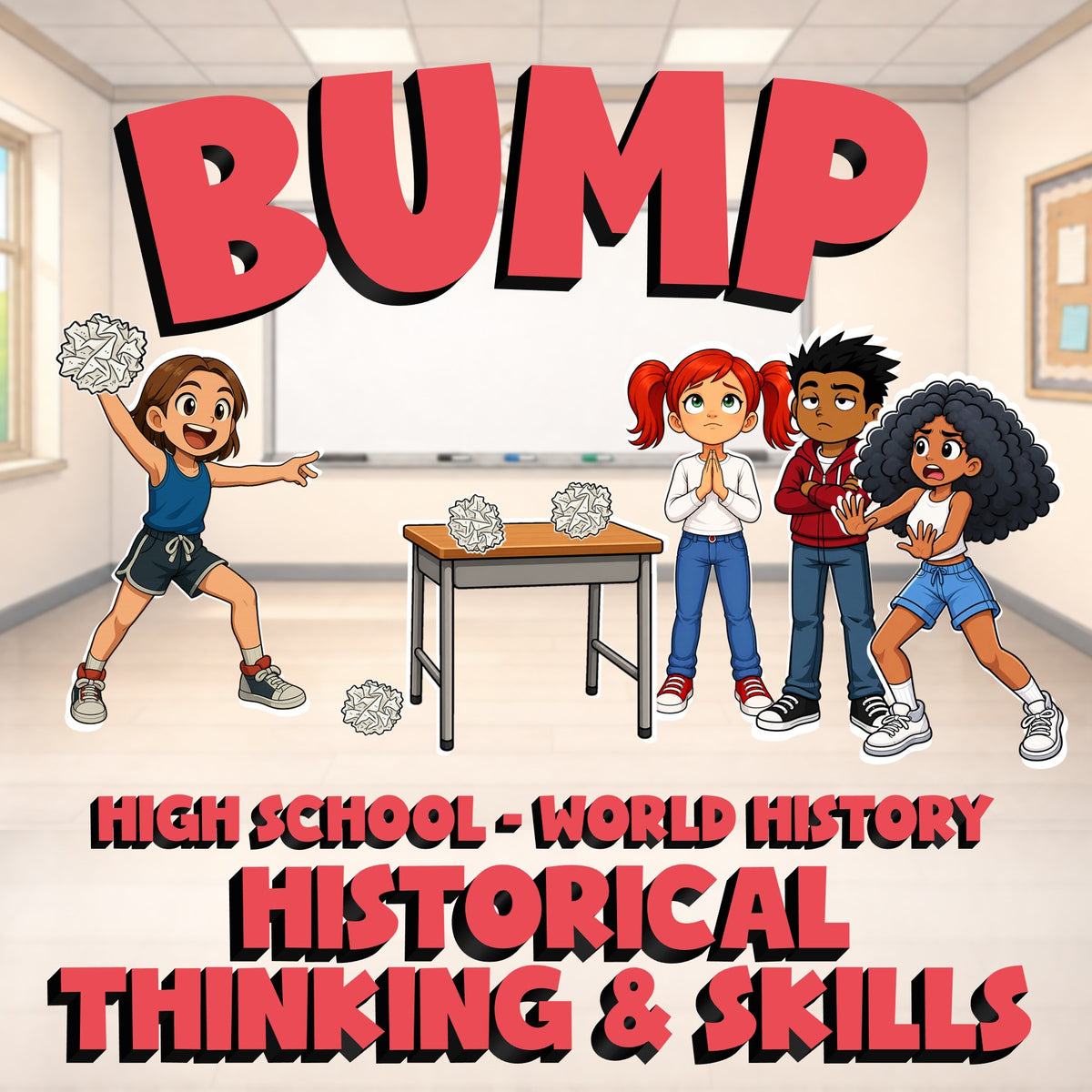 Historical Thinking & Skills BUMP Game - No Prep World History Review Activity