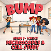 Microscopes & Cell Study BUMP Science Game - No Prep Grade 8 Review Activity