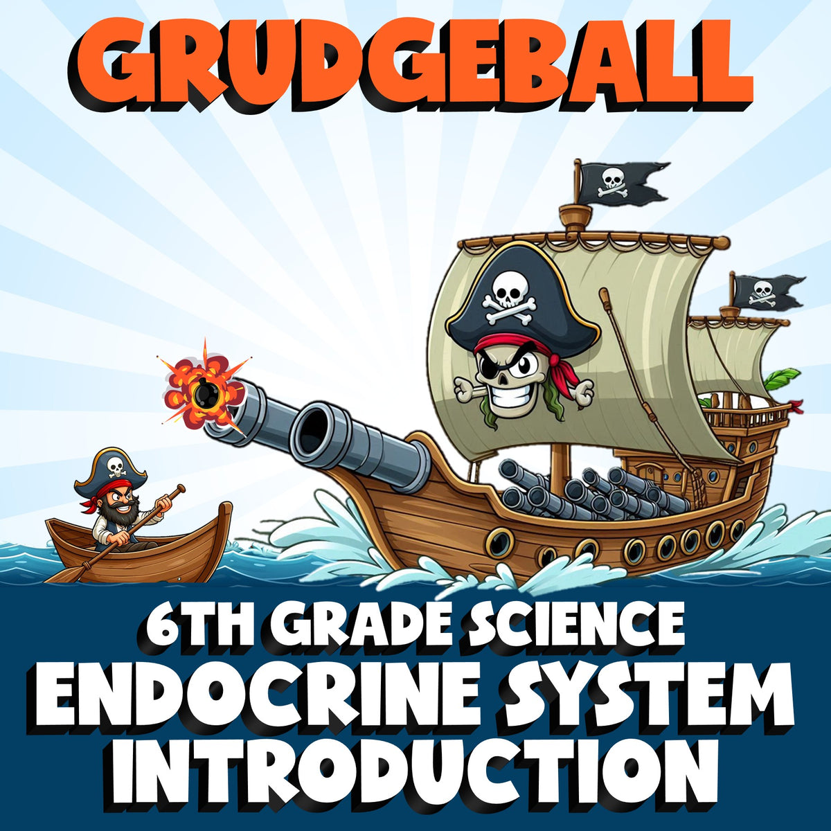 Endocrine System Introduction GRUDGEBALL Science Game - No Prep Grade 6 Review
