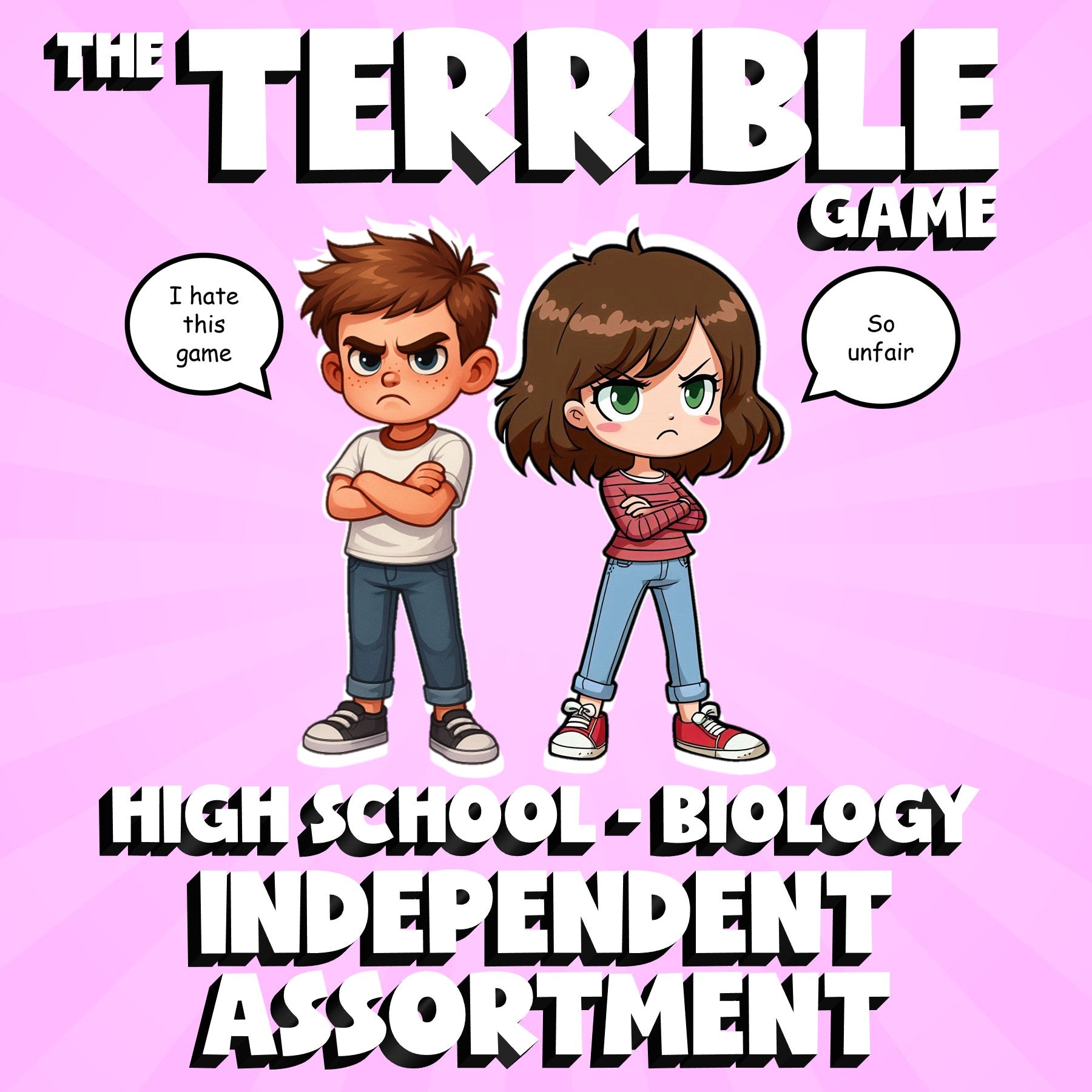 Independent Assortment THE TERRIBLE GAME - No Prep Biology Science Review