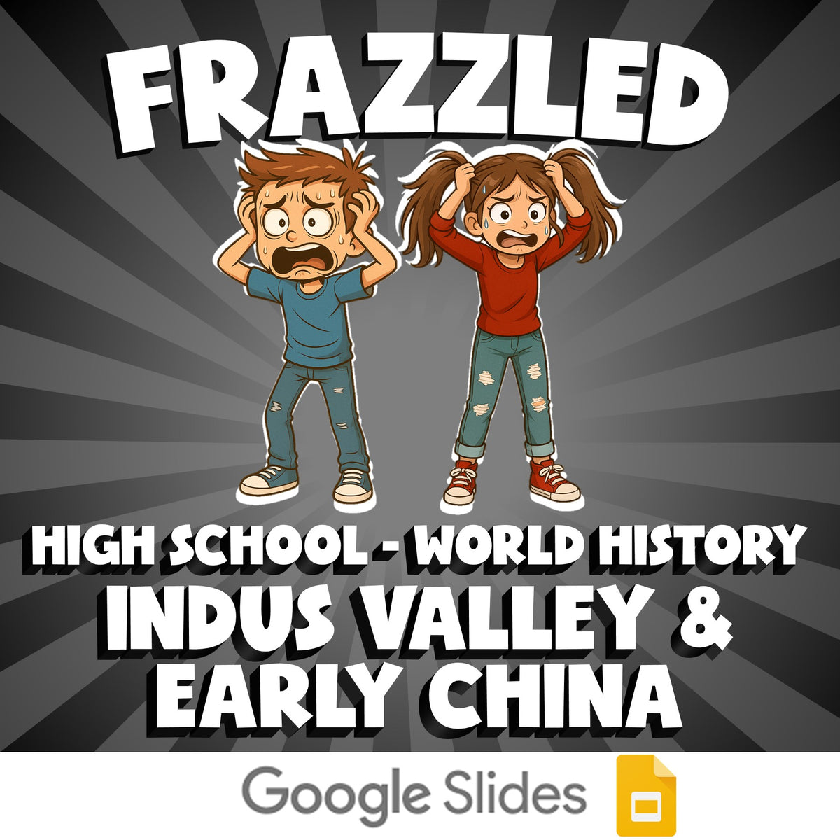 Indus Valley & Early China FRAZZLED Game - No Prep World History Review Activity
