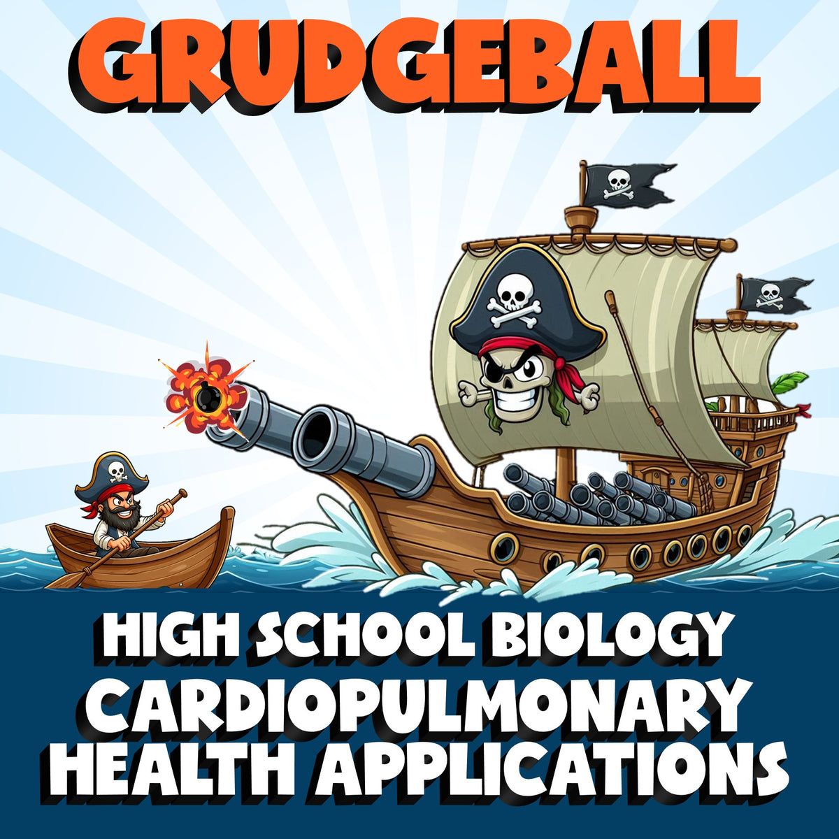 Cardiopulmonary Health Applications GRUDGEBALL Science Game - No Prep Biology