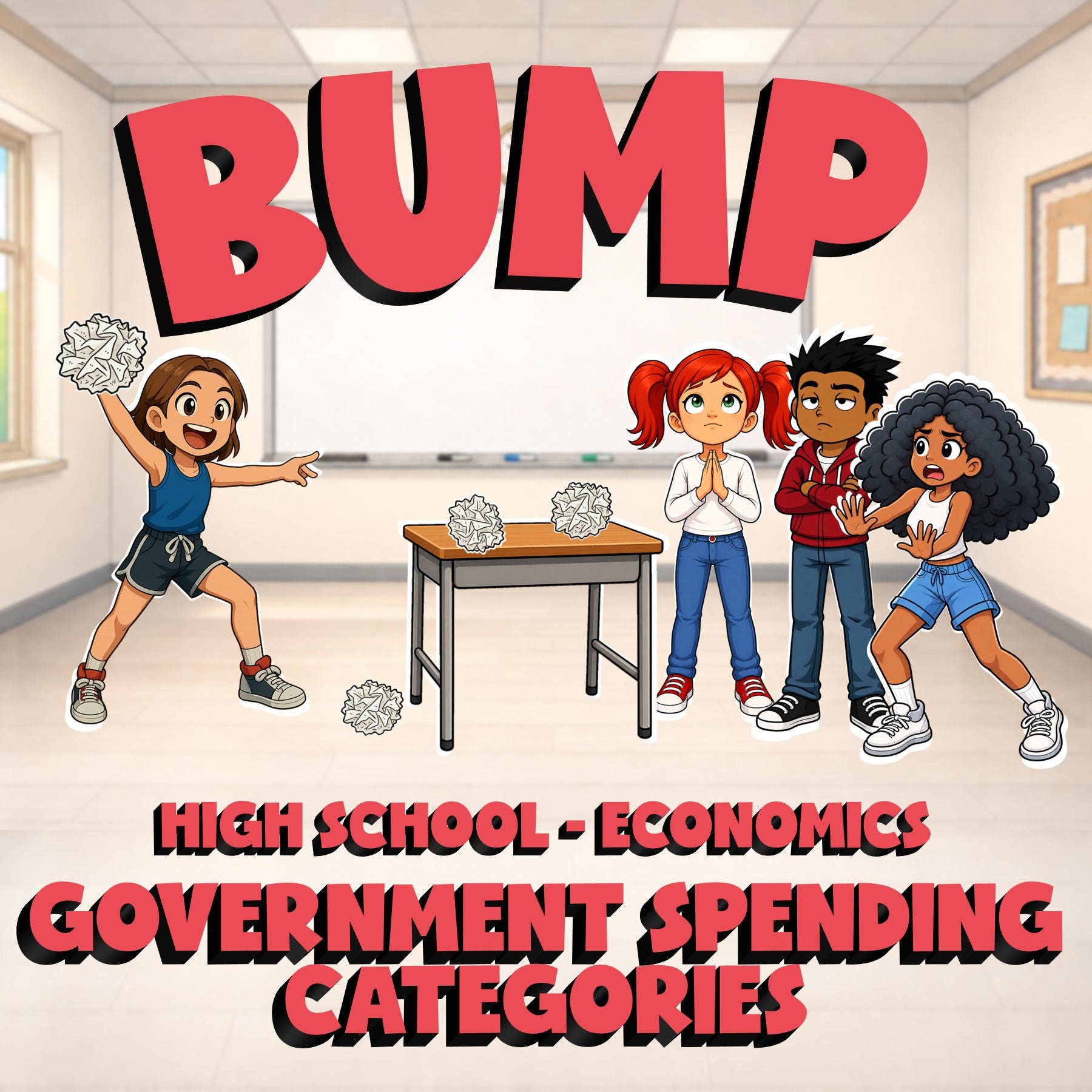 Government Spending Categories BUMP Economics Game - No Prep Review Activity