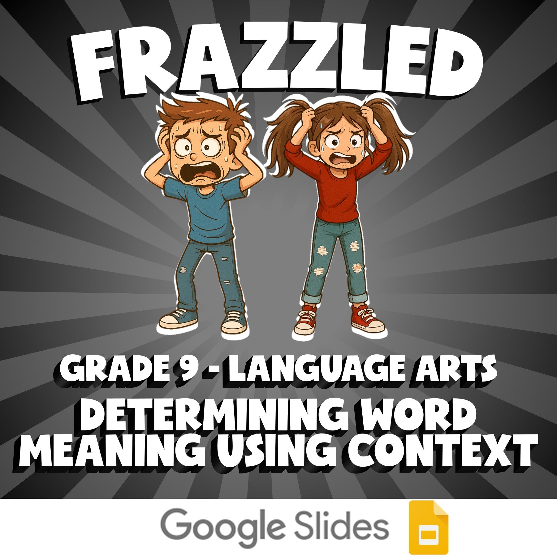 Determining Word Meaning Using Context FRAZZLED ELA Game - No Prep Grade 9