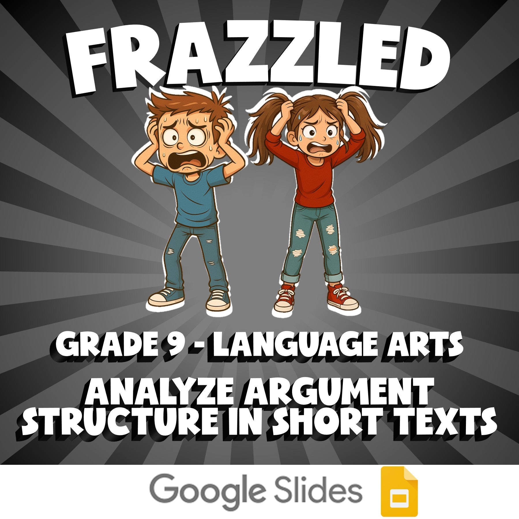 Analyze Argument Structure in Short Texts FRAZZLED ELA Game - No Prep Grade 9