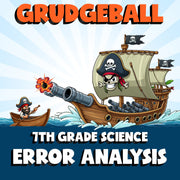 Error Analysis GRUDGEBALL Science Game - No Prep Grade 7 Review Activity
