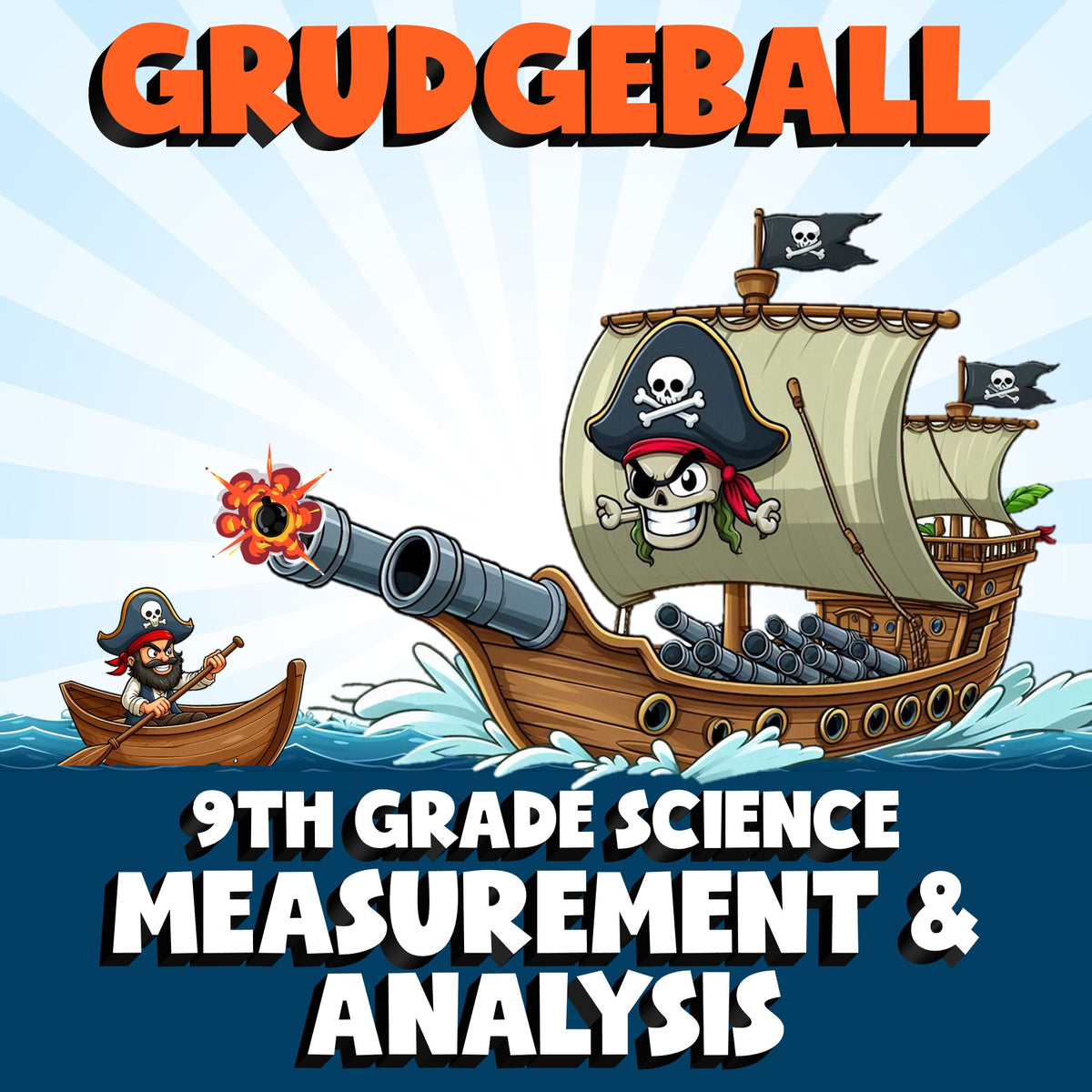 Measurement & Analysis GRUDGEBALL Science Game - No Prep Grade 9 Review Activity