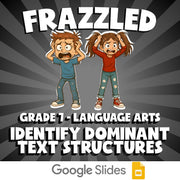 Identify Dominant Text Structures FRAZZLED ELA Game - No Prep Grade 7 Review