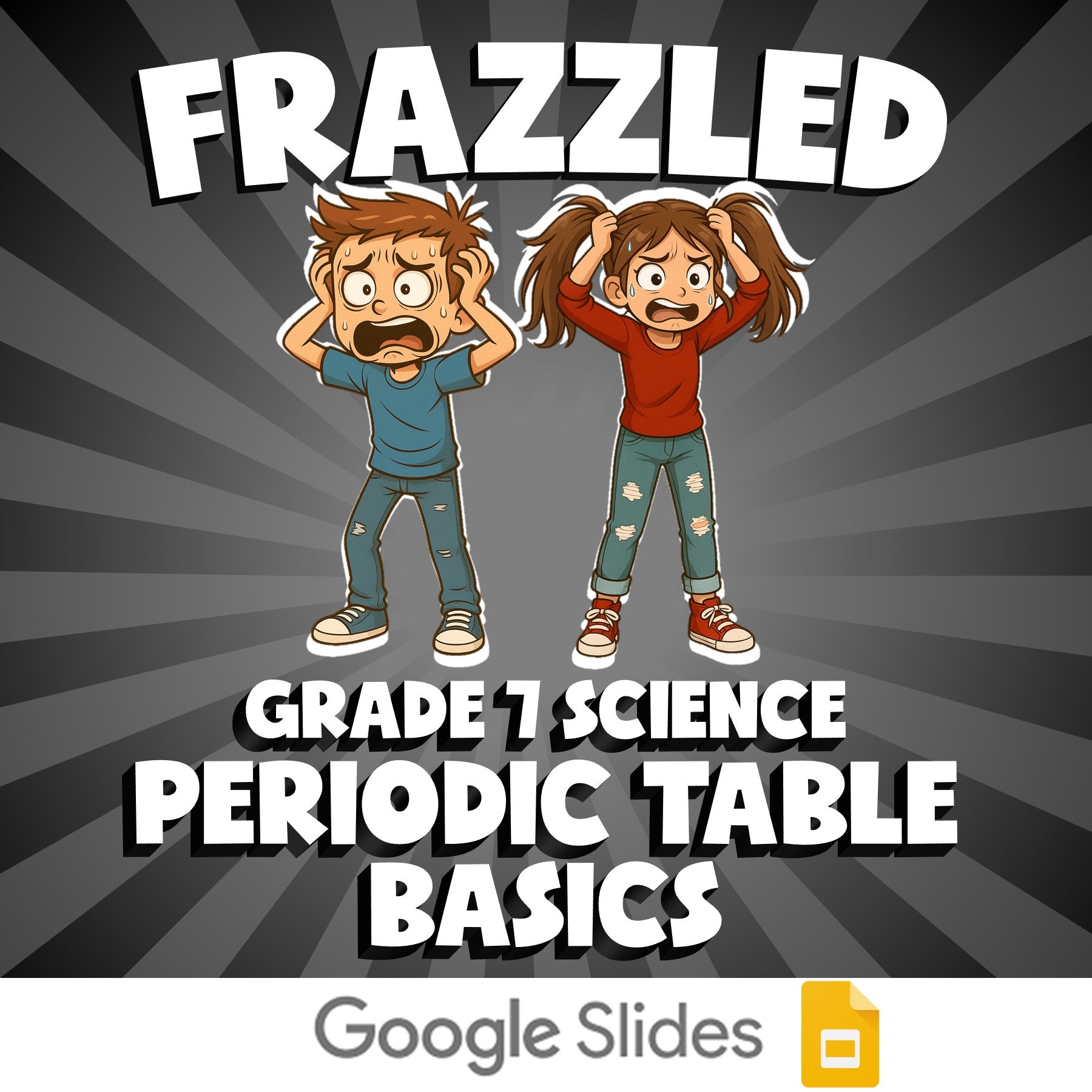 Periodic Table Basics FRAZZLED Science Game - No Prep Grade 7 Review Activity