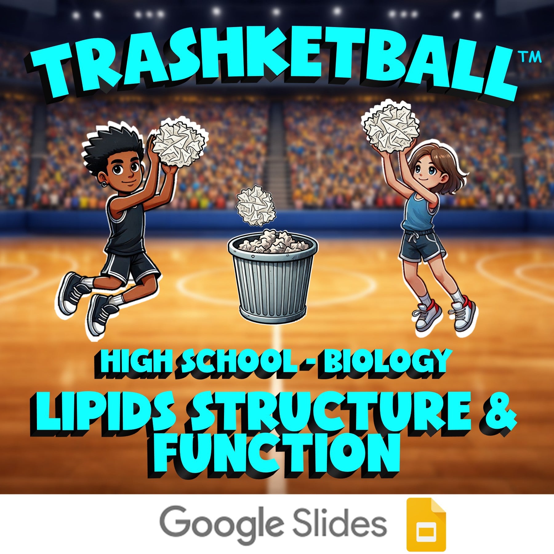 Lipids Structure & Function TRASHKETBALL Science Game - No Prep Biology Review