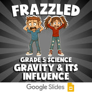 Gravity & Its Influence FRAZZLED Science Game - No Prep Grade 5 Review Activity