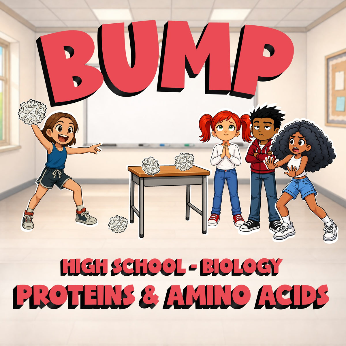 Proteins & Amino Acids BUMP Science Game - No Prep Biology Review Activity