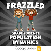 Population Dynamics FRAZZLED Science Game - No Prep Grade 7 Review Activity