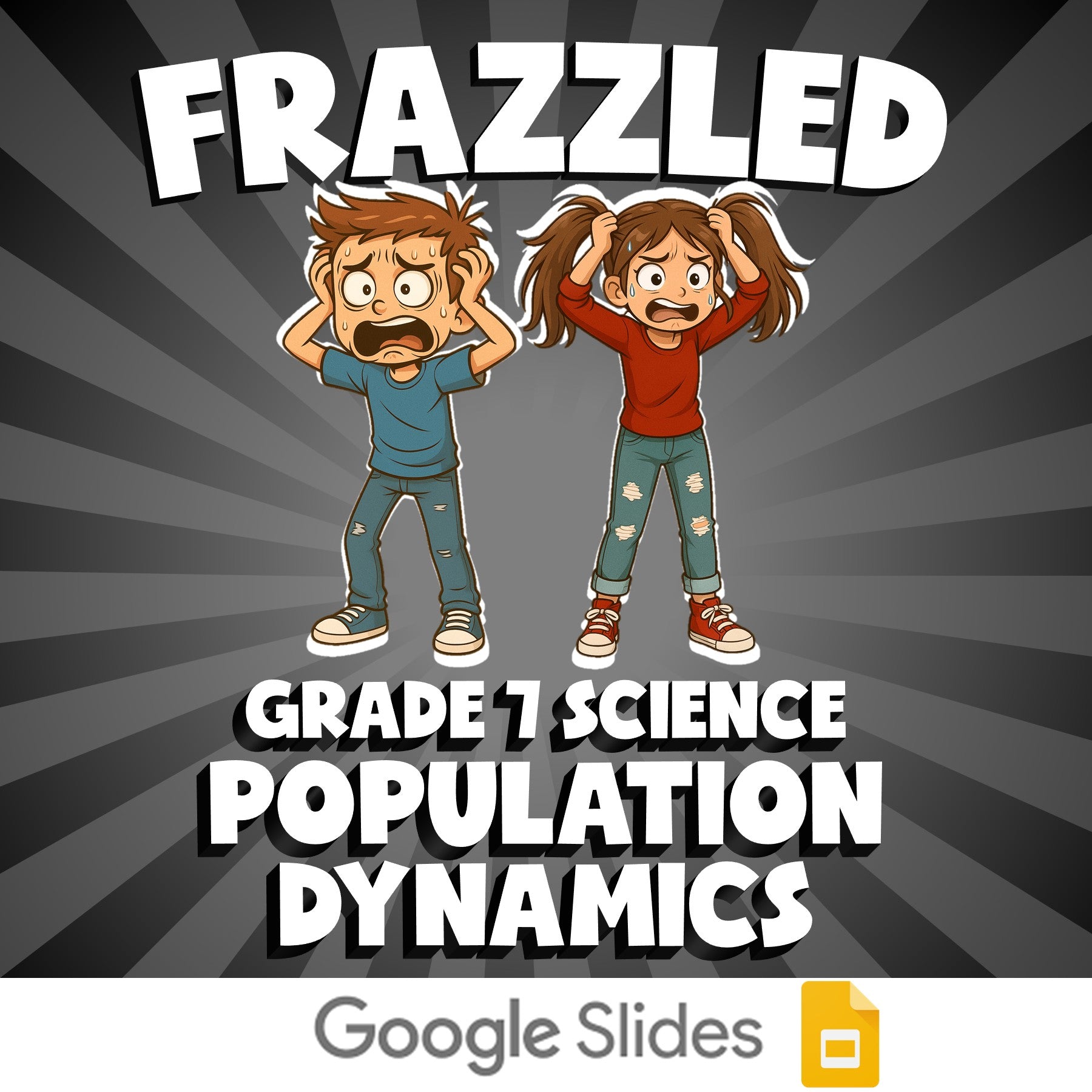 Population Dynamics FRAZZLED Science Game - No Prep Grade 7 Review Activity