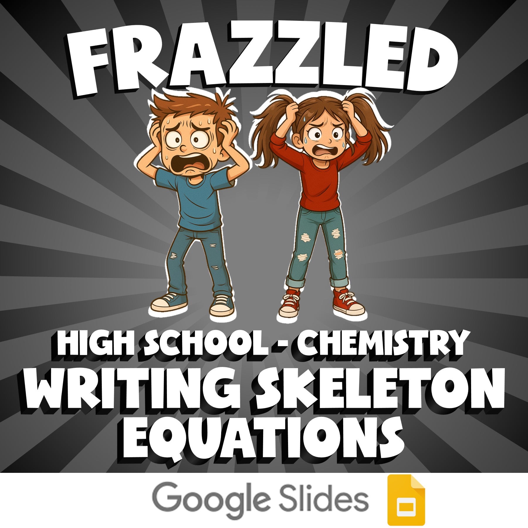 Writing Skeleton Equations FRAZZLED Science Game - No Prep Chemistry Review
